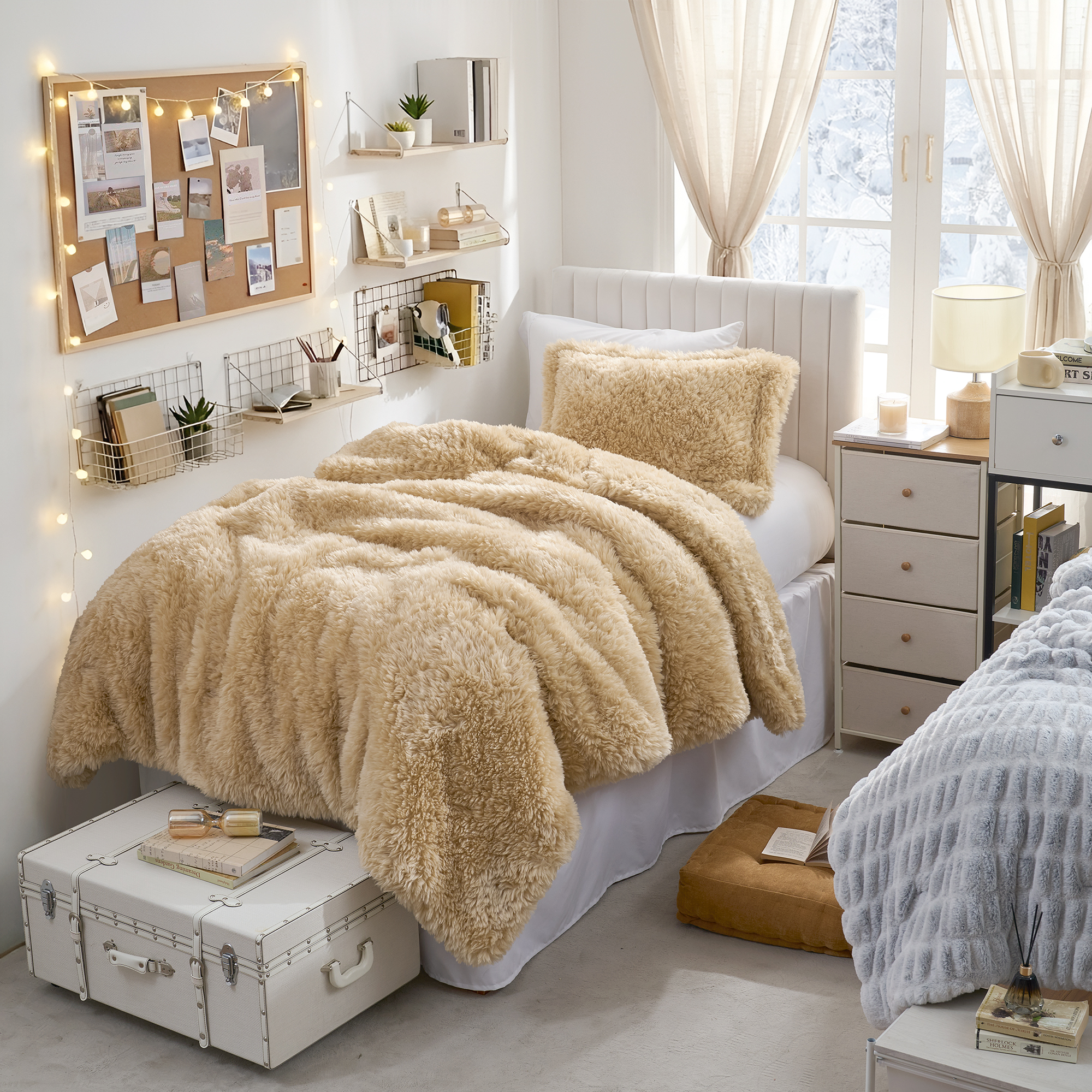 Woolly Mammoth - Coma Inducer® Twin XL Comforter Set - Cream Taupe