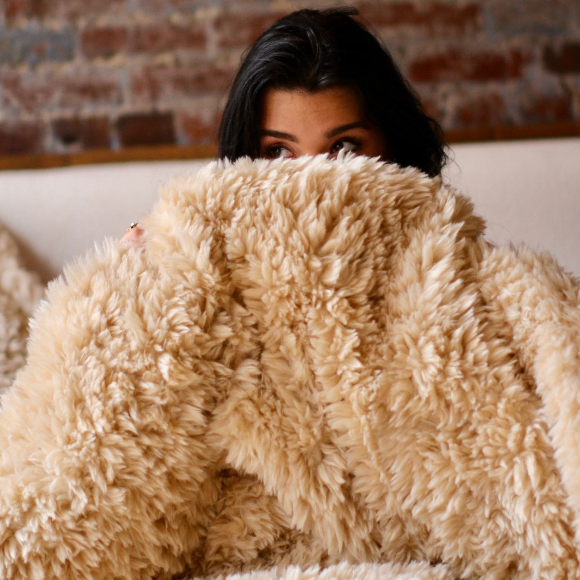 Woolly Mammoth - Coma Inducer® Oversized King Comforter Set - Cream Taupe