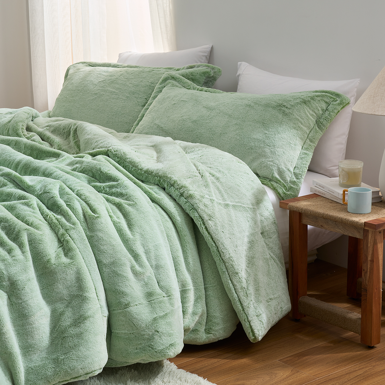 Mountain Moss - Coma Inducer® Comforter Set - Frosted Green