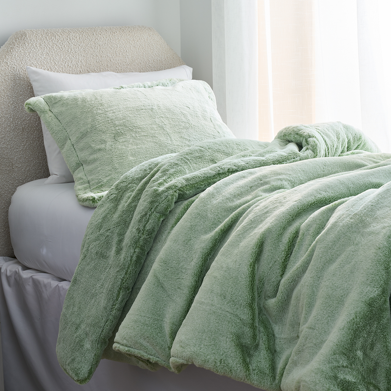 Mountain Moss - Coma Inducer® Twin XL Comforter Set - Frosted Green