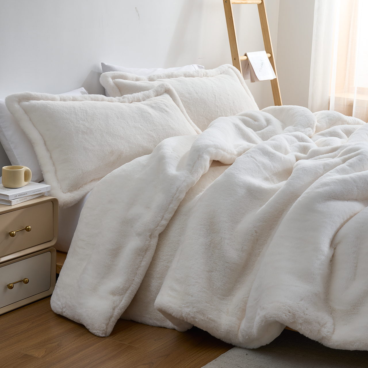 Ice Bear - Coma Inducer® Oversized King Comforter Set - Cream White