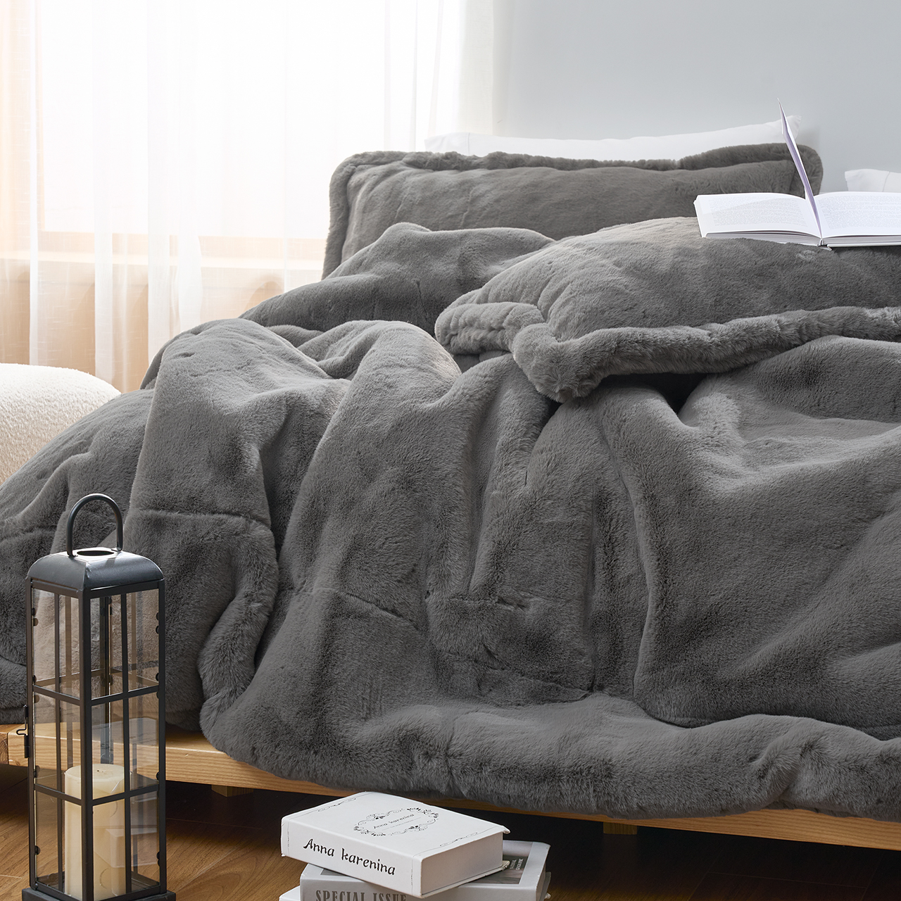 Chunky Bunny® Double the Thick - Coma Inducer® Alaskan King Comforter Set - Dark Taupe