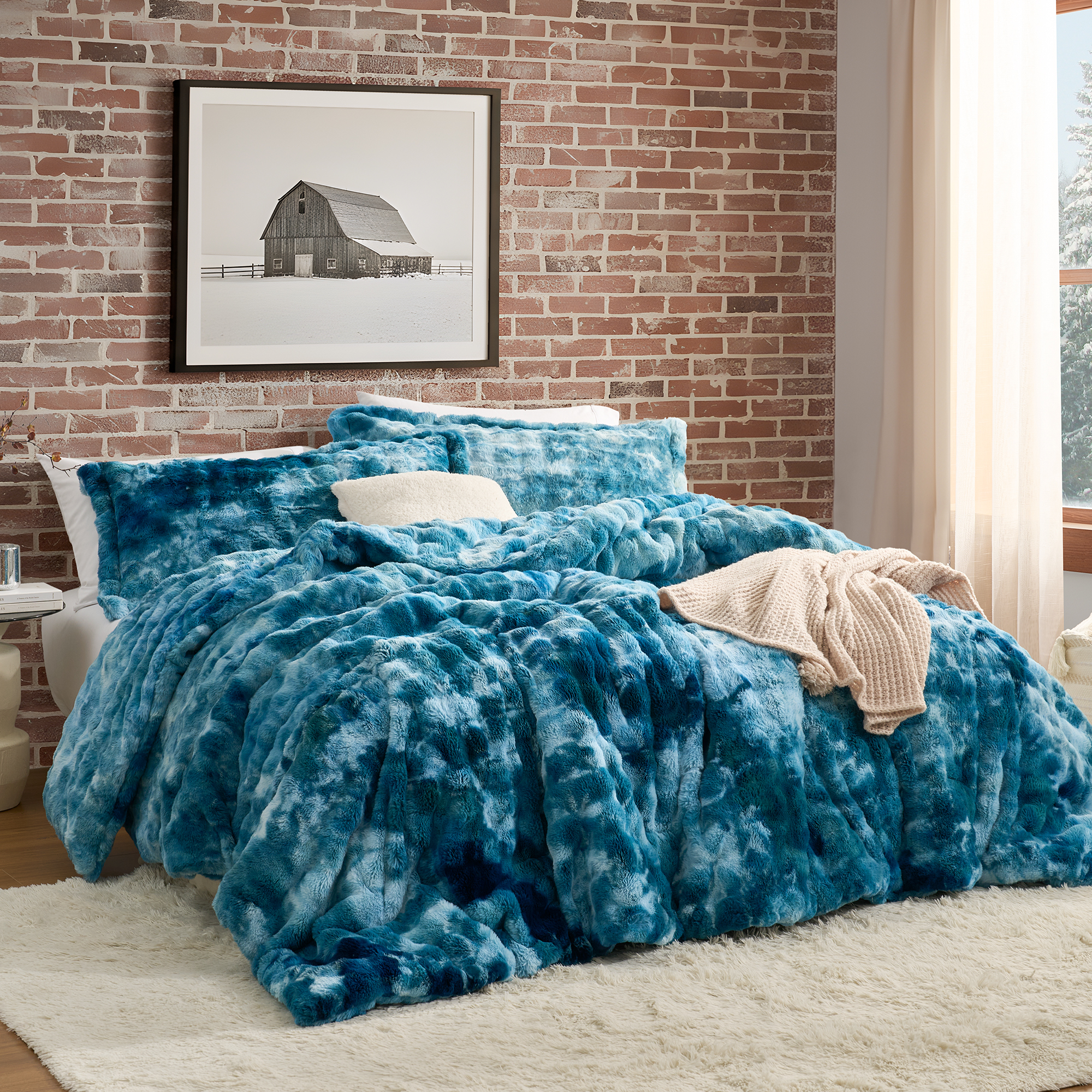 Snowball® Frosty - Coma Inducer® Oversized King Comforter Set - Dark Teal