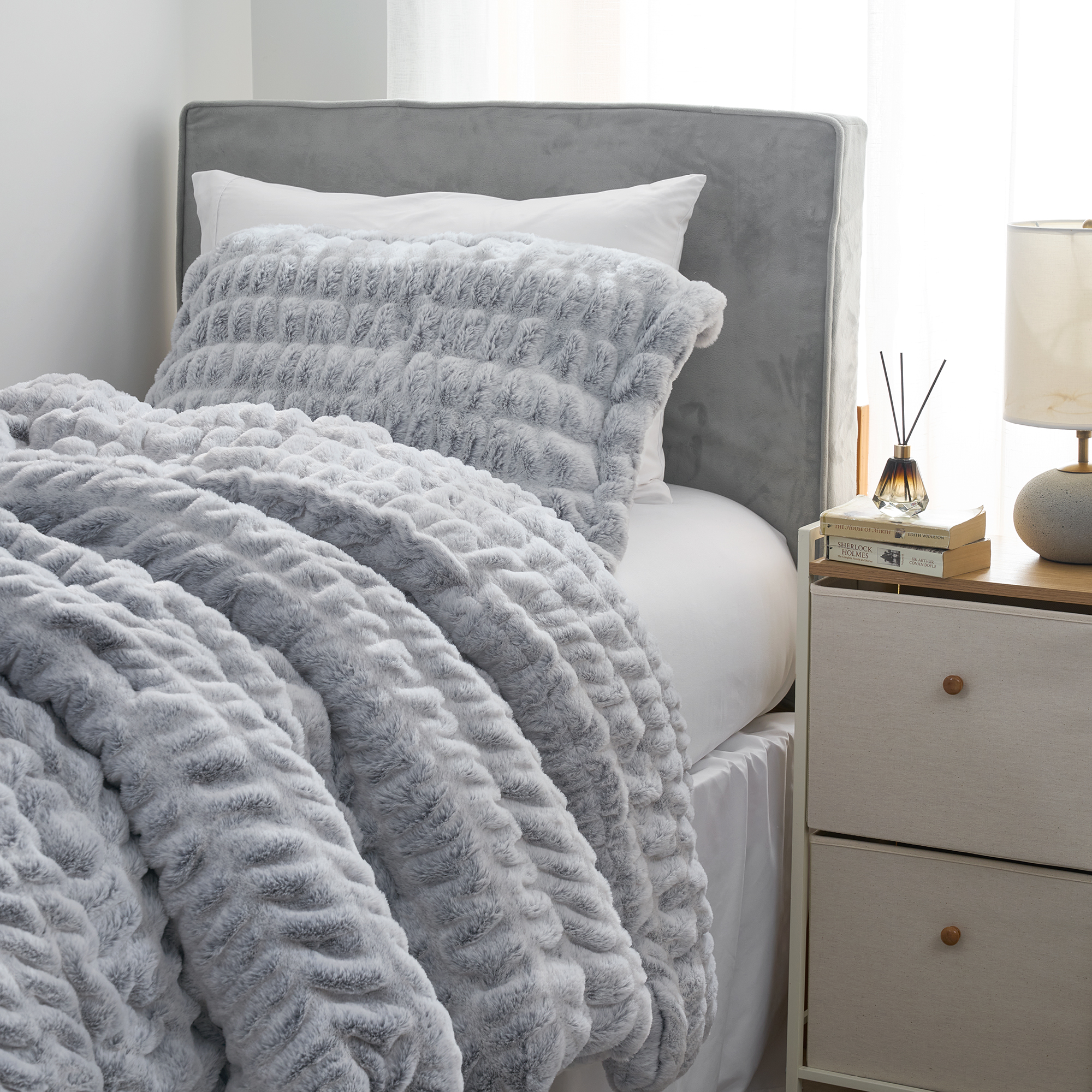 Freezin Waters - Coma Inducer® Oversized Twin Comforter Set - Gray Sand