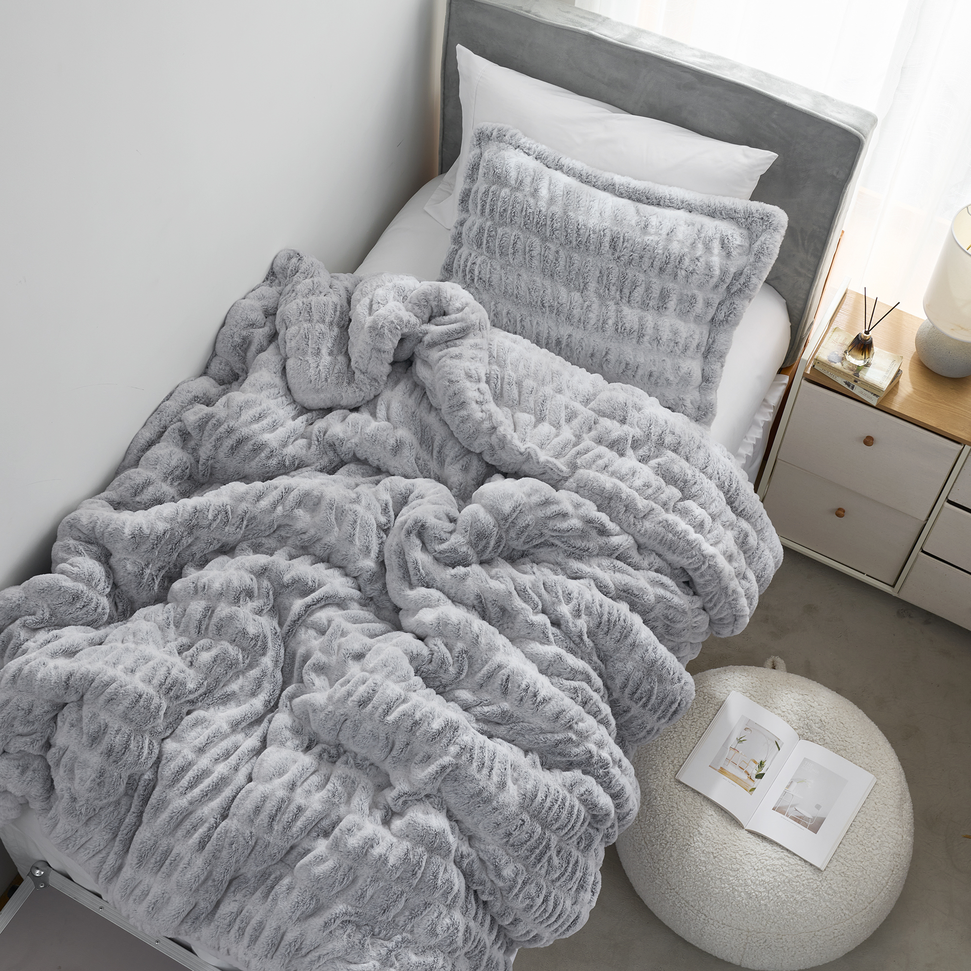 Freezin Waters - Coma Inducer® Oversized Twin Comforter Set - Gray Sand