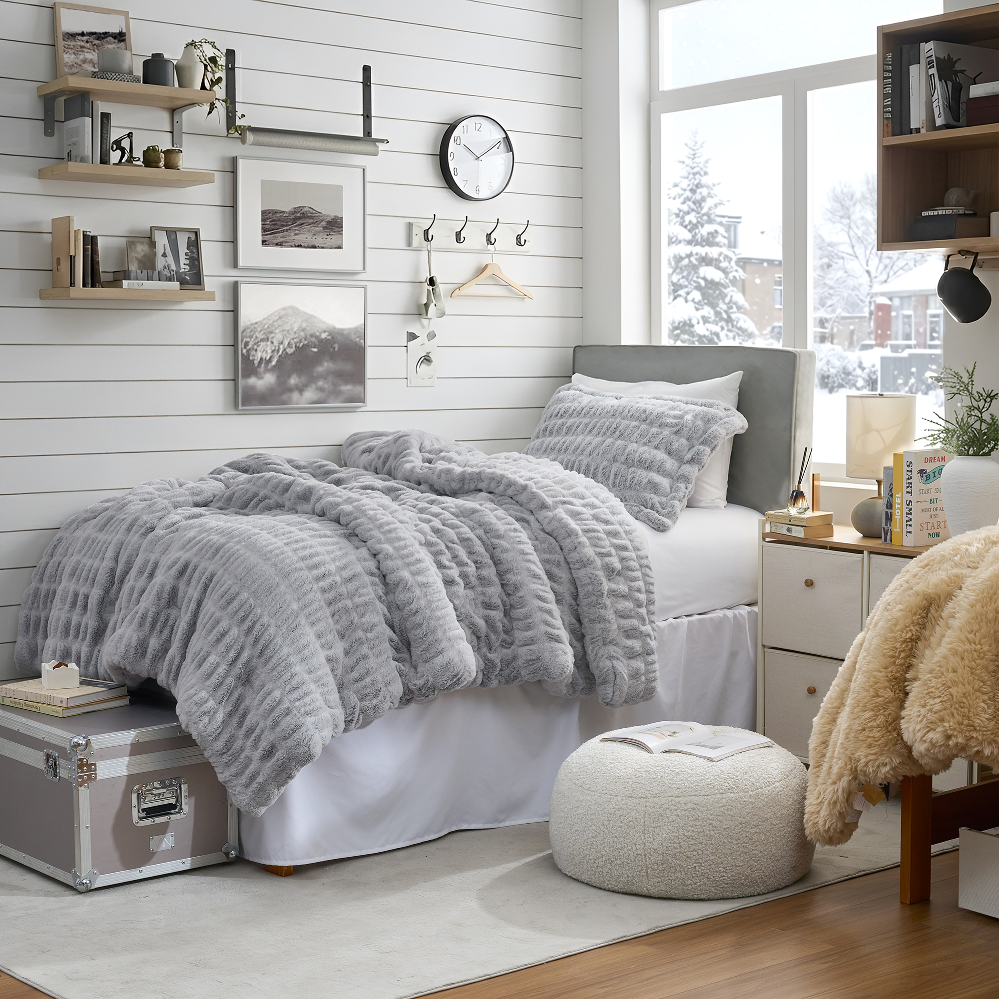 Freezin Waters - Coma Inducer® Oversized Twin Comforter Set - Gray Sand