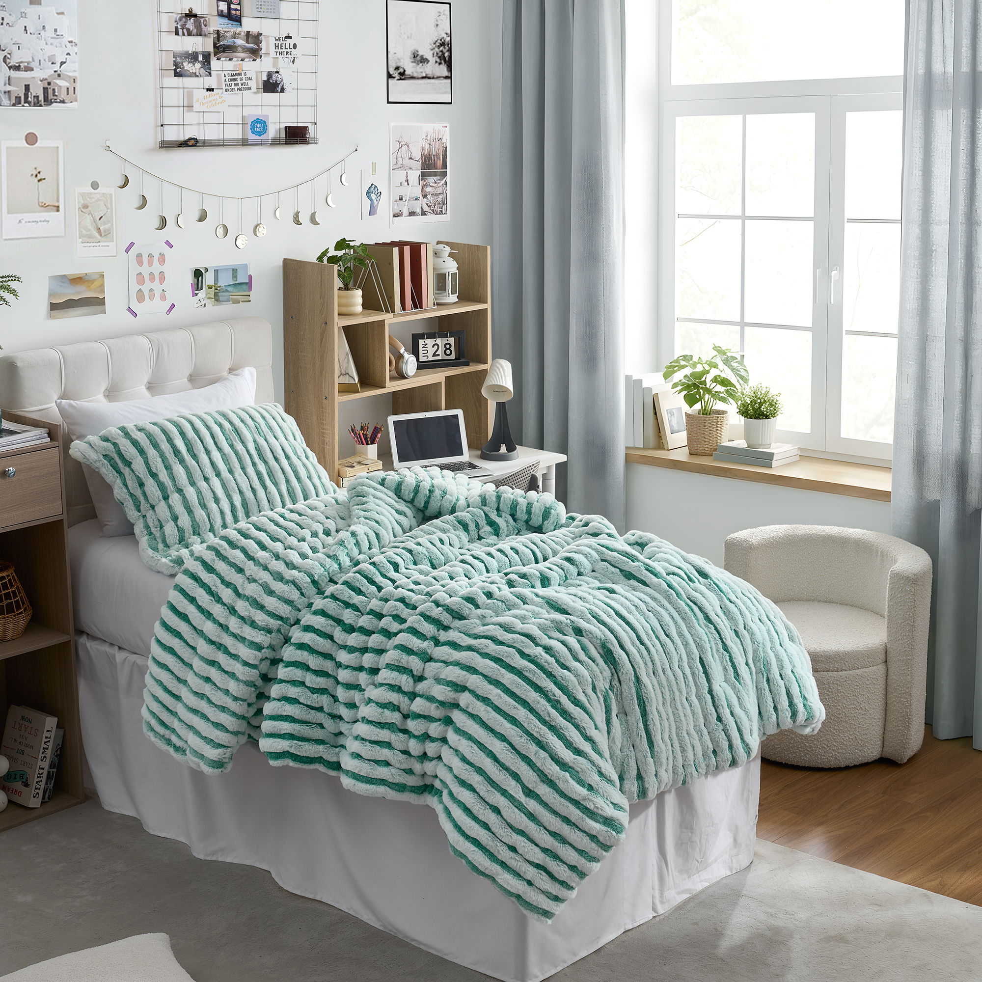 Freezin Waters - Coma Inducer® Oversized Twin Comforter Set - Ocean Green