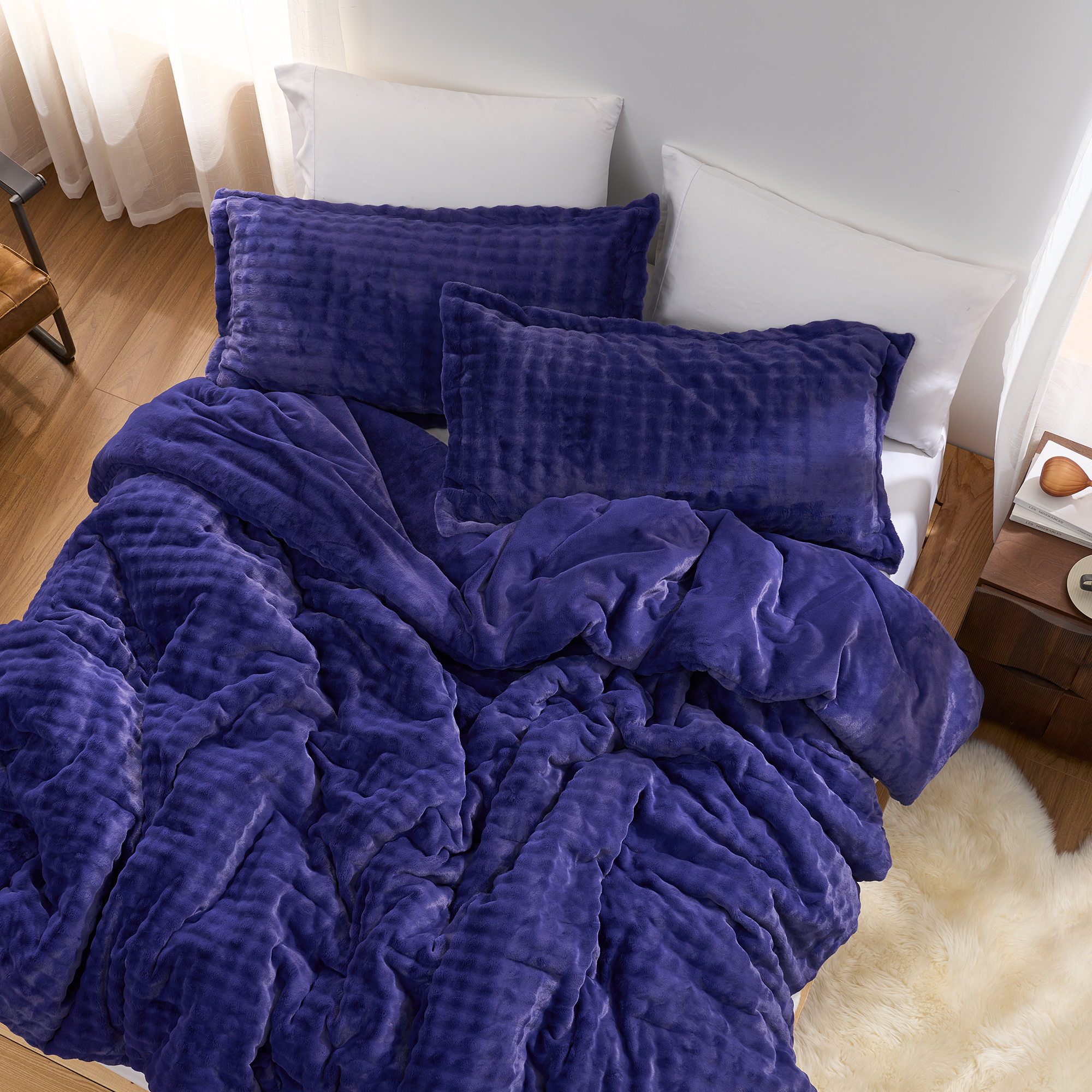 Snowball Double Chunky Bunny® - Coma Inducer® Oversized King Comforter Set - Baby Wisteria Purple