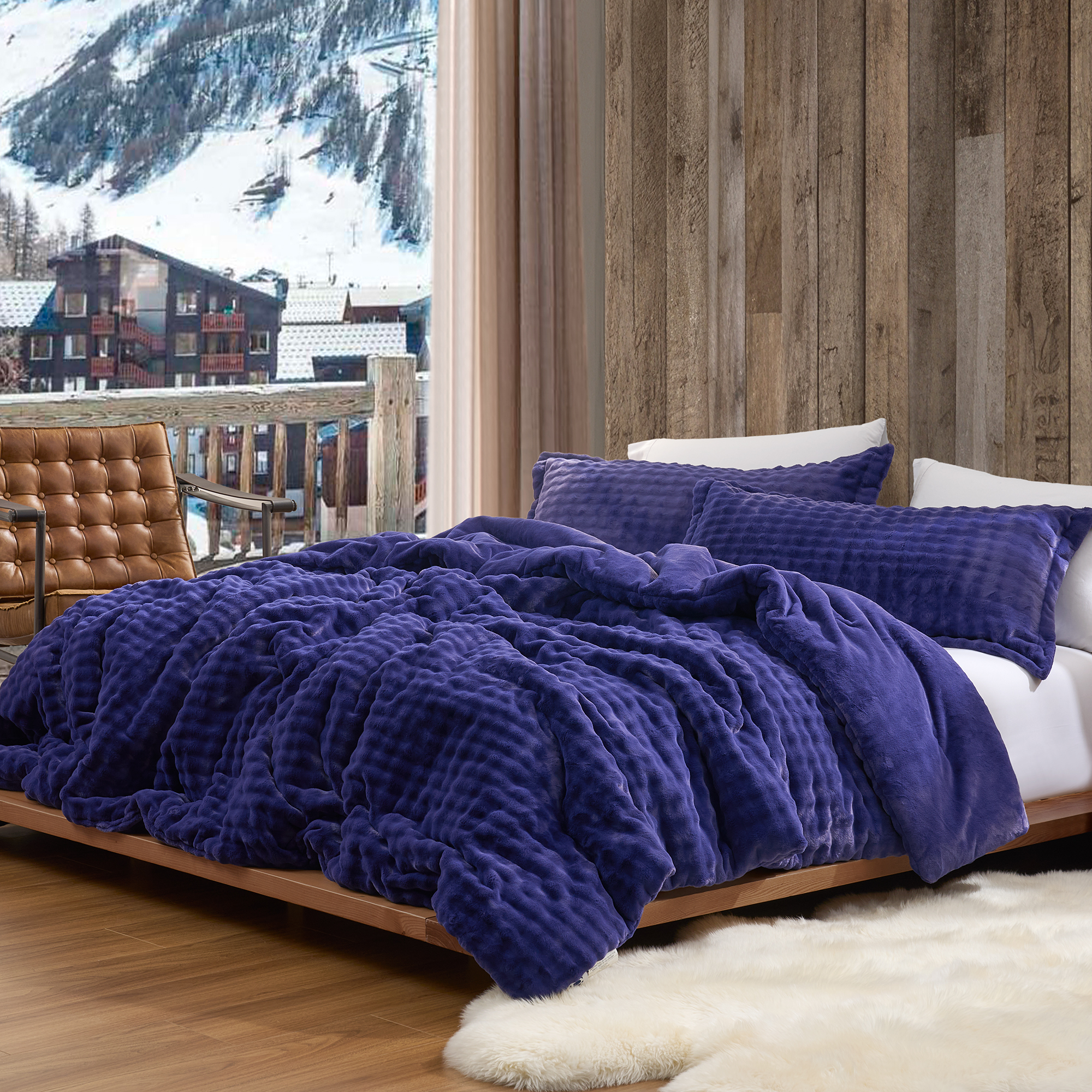 Snowball® Double Chunky Bunny - Coma Inducer® Oversized Comforter Set - Baby Wisteria Purple