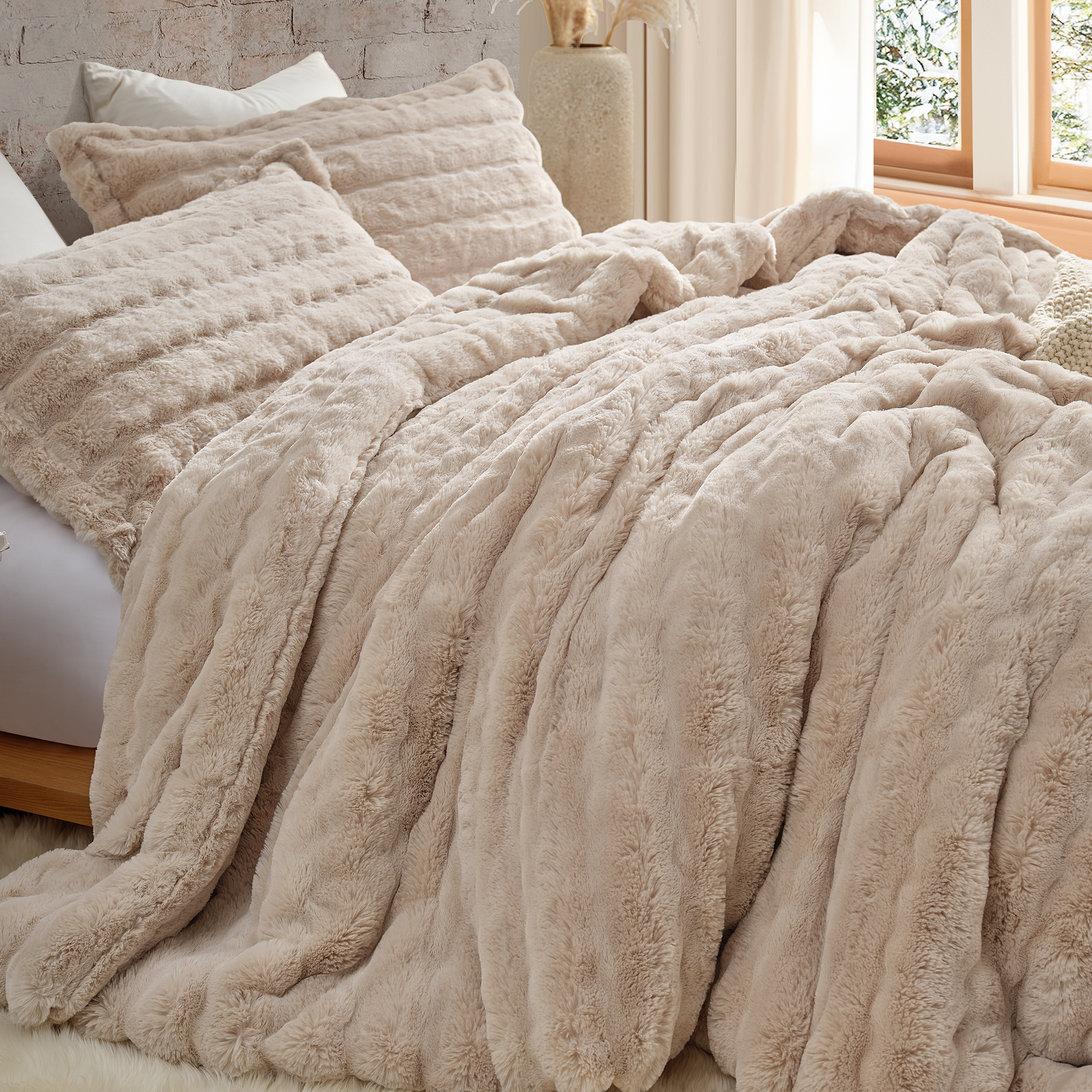 Roll Cakes Chunky Bunny® - Coma Inducer® Oversized Comforter Set - Desert Snowfall