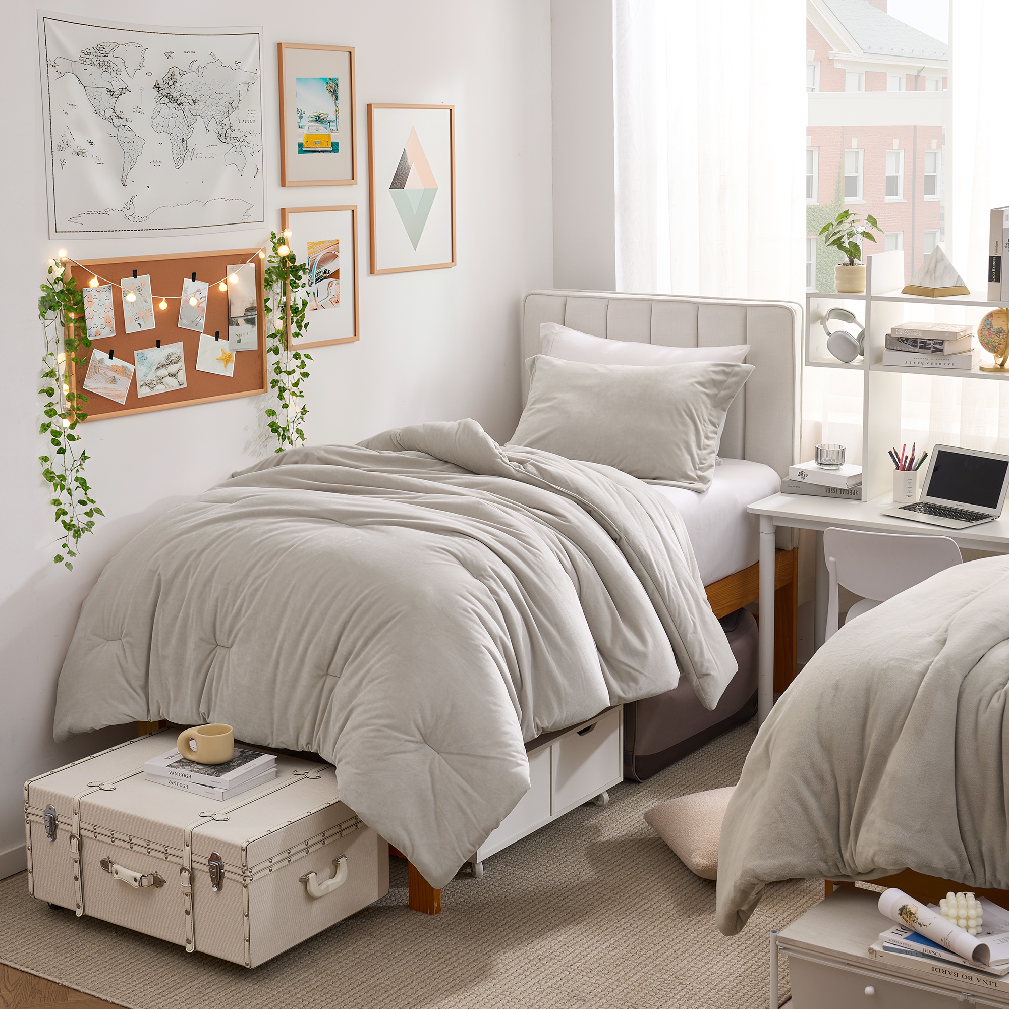 Love Thick® - Lofty Coma Inducer® Oversized Twin Comforter Set - Pumice Steel