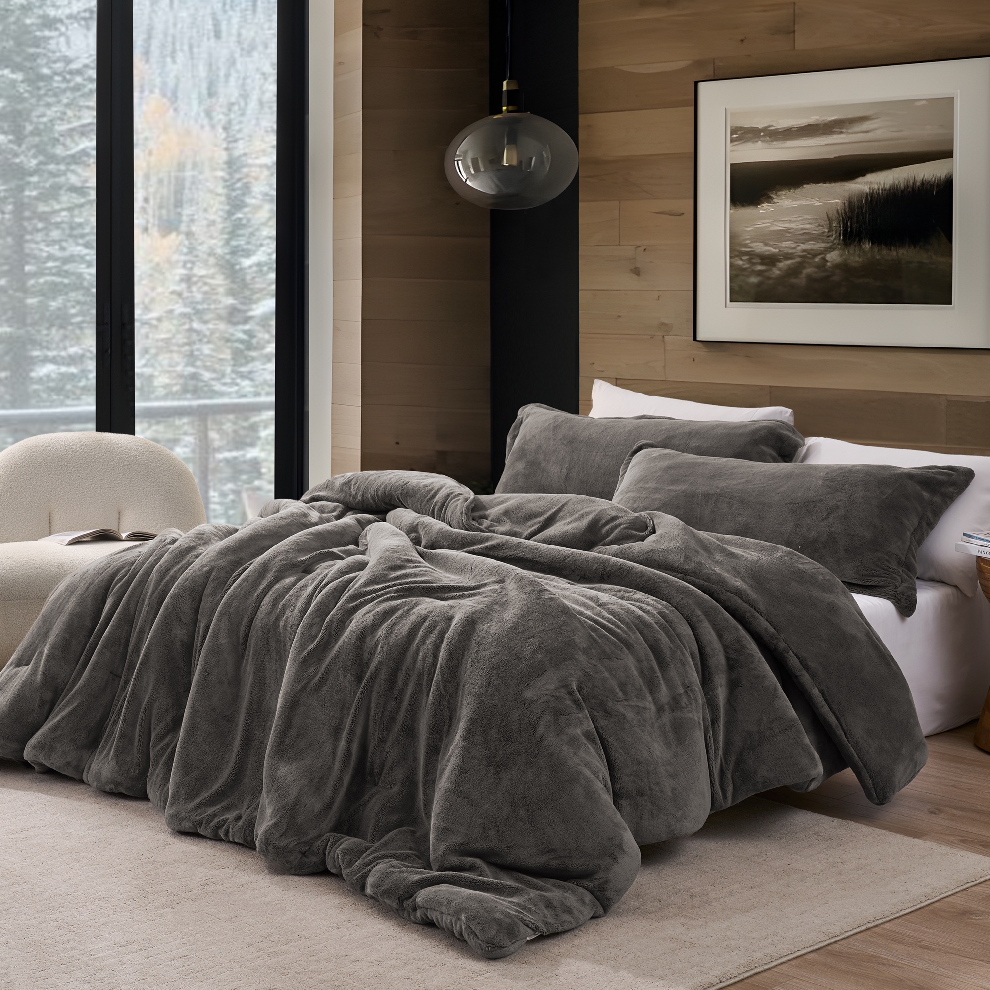Get Under Me - Coma Inducer® Oversized Comforter Set - Dark Night Gray