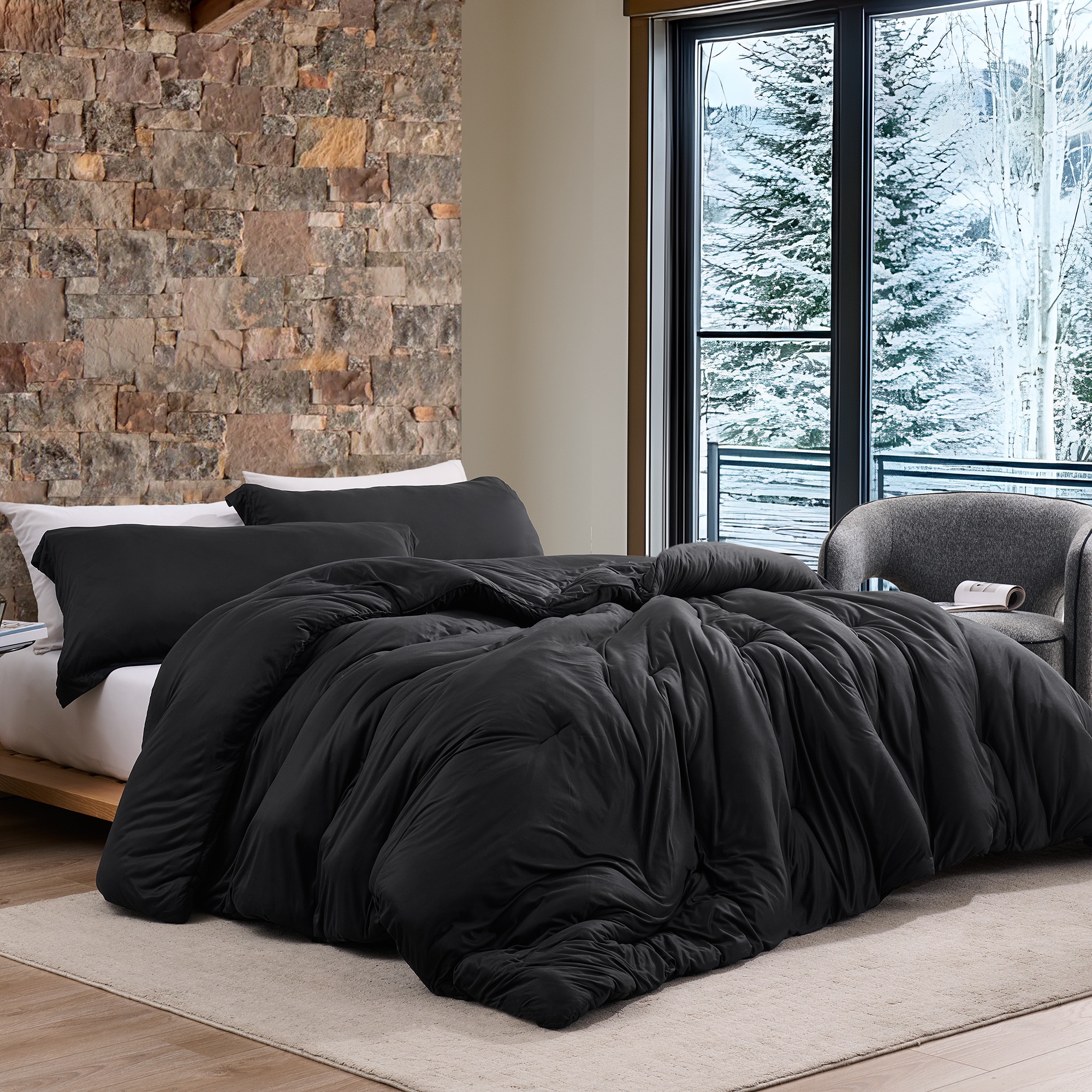 Love Thick® - Springtime Coma Inducer® Oversized King Comforter Set - Black