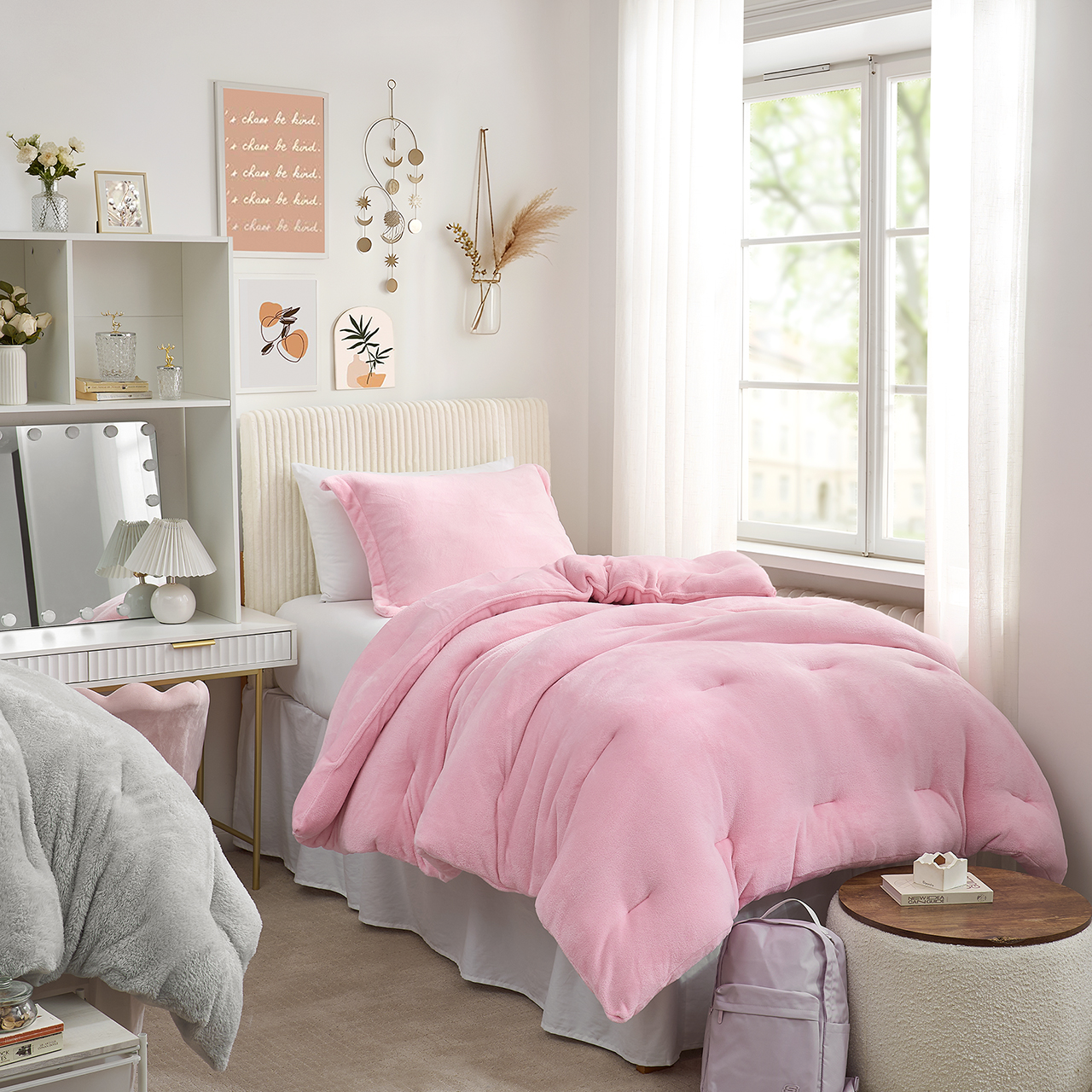 Thicker Than Thick® - Coma Inducer® Twin XL Comforter Set - Standard Plush Filling - Cool Pink