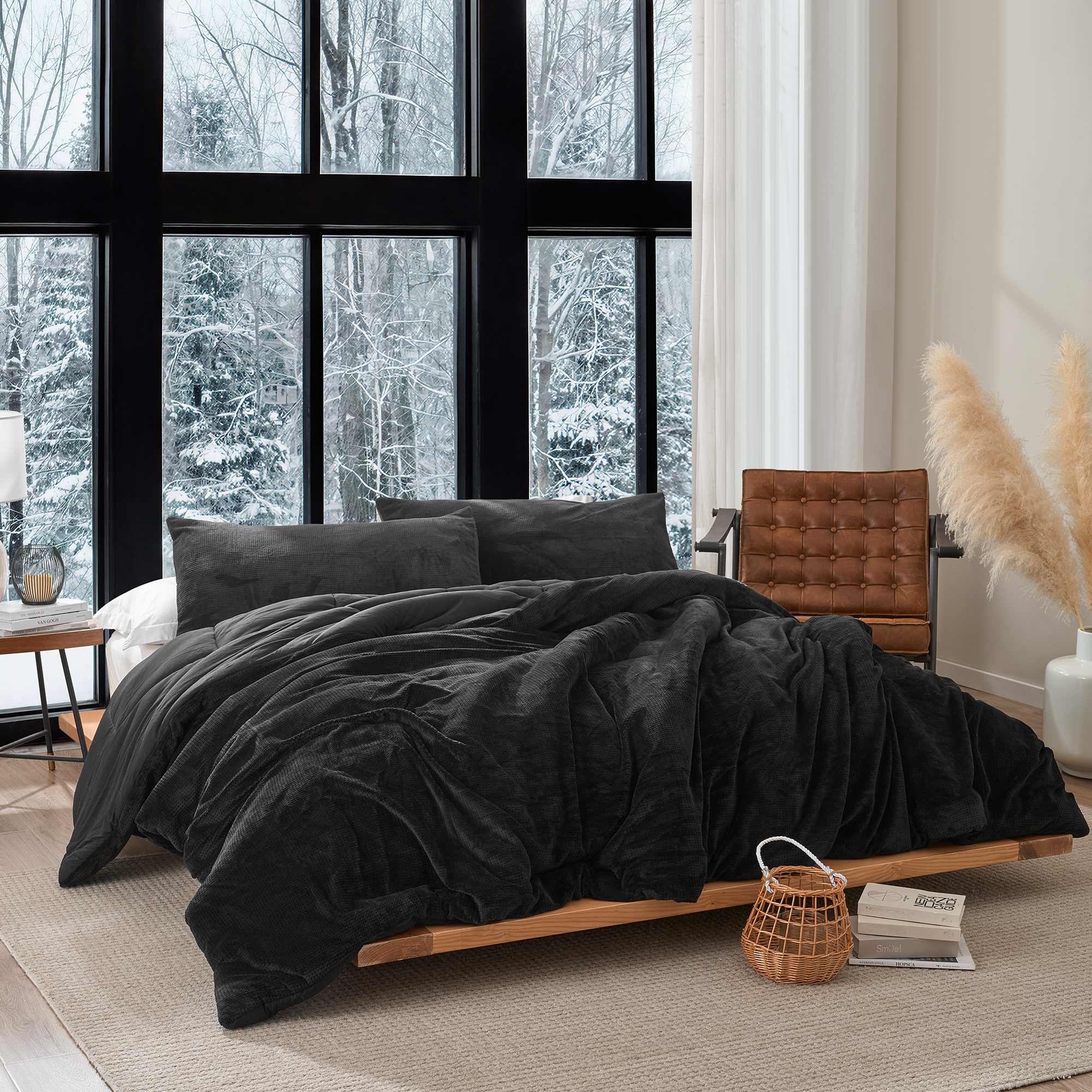 Coma-holic® - Coma Inducer® (with Butter) Oversized King Comforter - Black