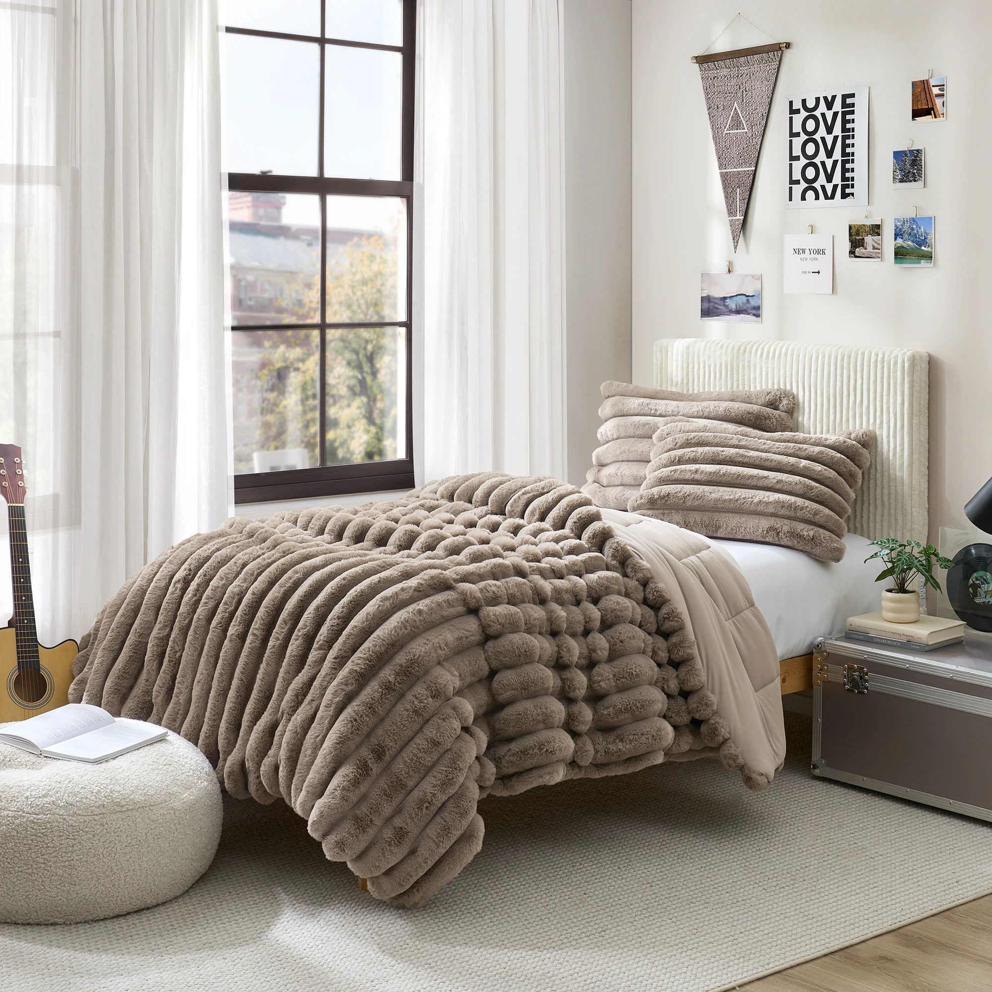 Roy Cordi - Coma Inducer® Twin XL Comforter - Brown Taupe