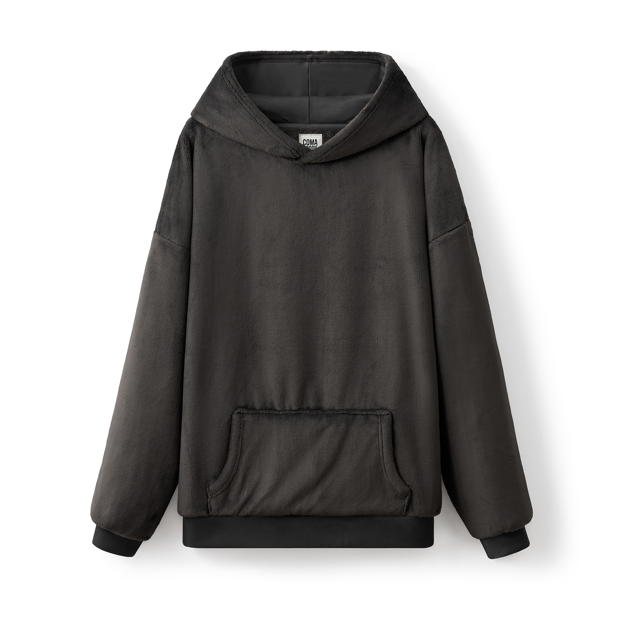 Coma Hoodie™ - The Original Plush - Charcoal Black