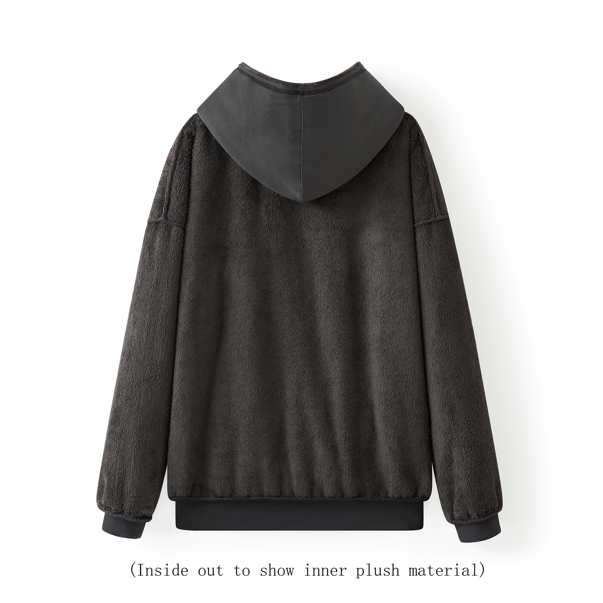 Coma Hoodie™ - The Original Plush - Charcoal Black - Men's