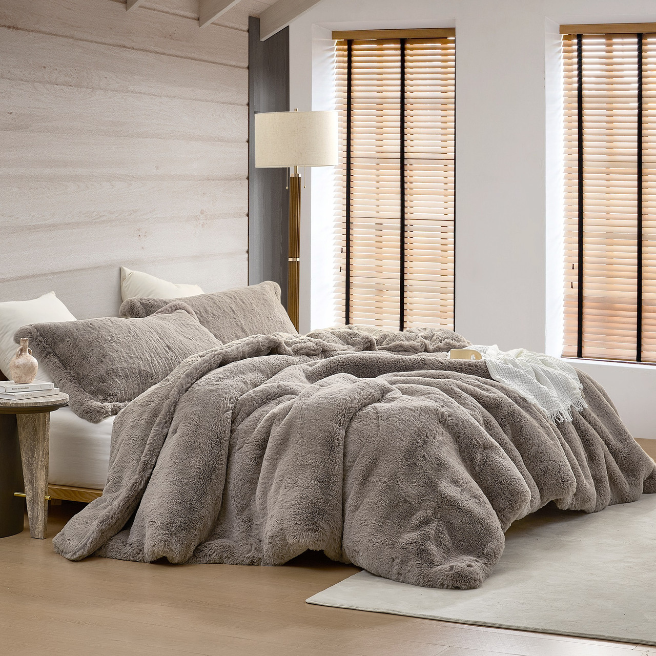 1250 Chunky Bunnies - Coma Inducer® Oversized Comforter - Taupewood