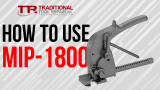 How to use the MIP-1800 steel strapping pusher bar tensioner