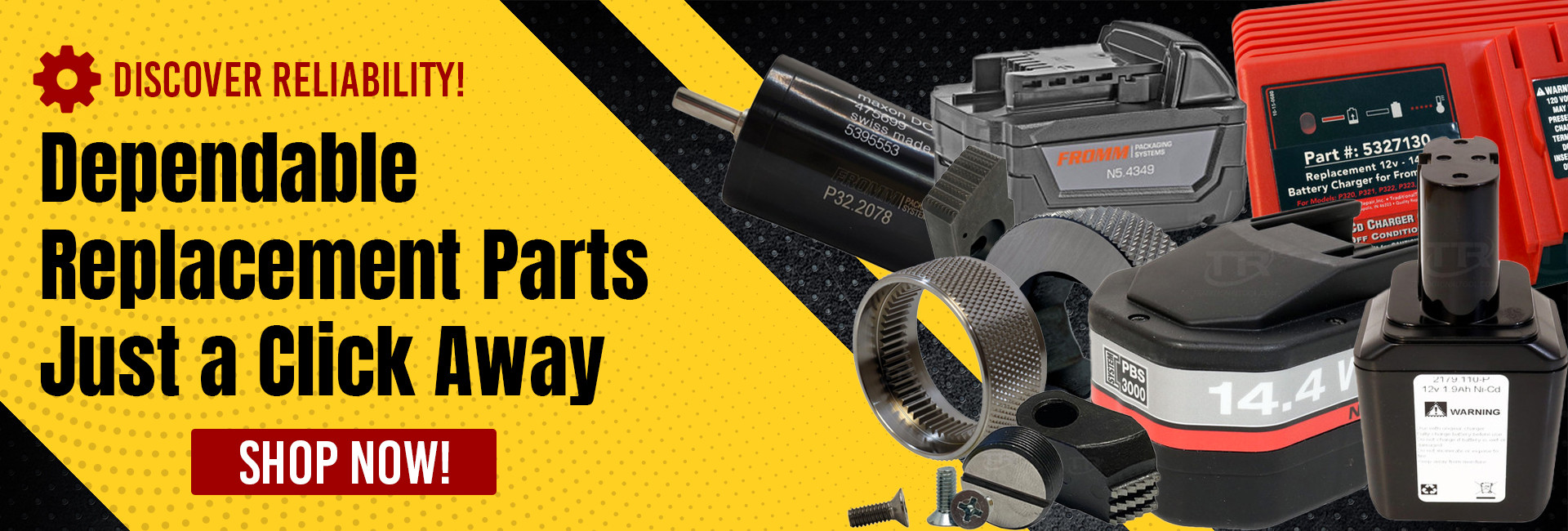 Dependable replacement parts just a click away, shop now.