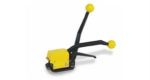 Fromm sealless combination banding tool for steel strapping.