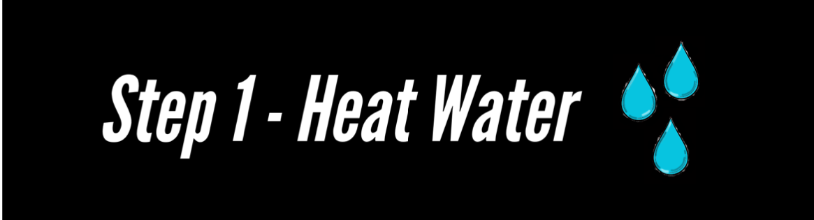 Step 1 - Heat Water