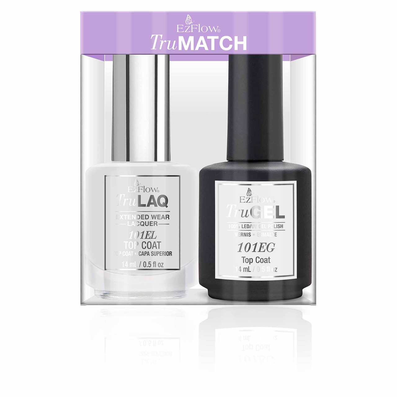 EZFlow TruMatch Top Coat Duo | 0.5 Fl. Oz. - Nail Supply Inc