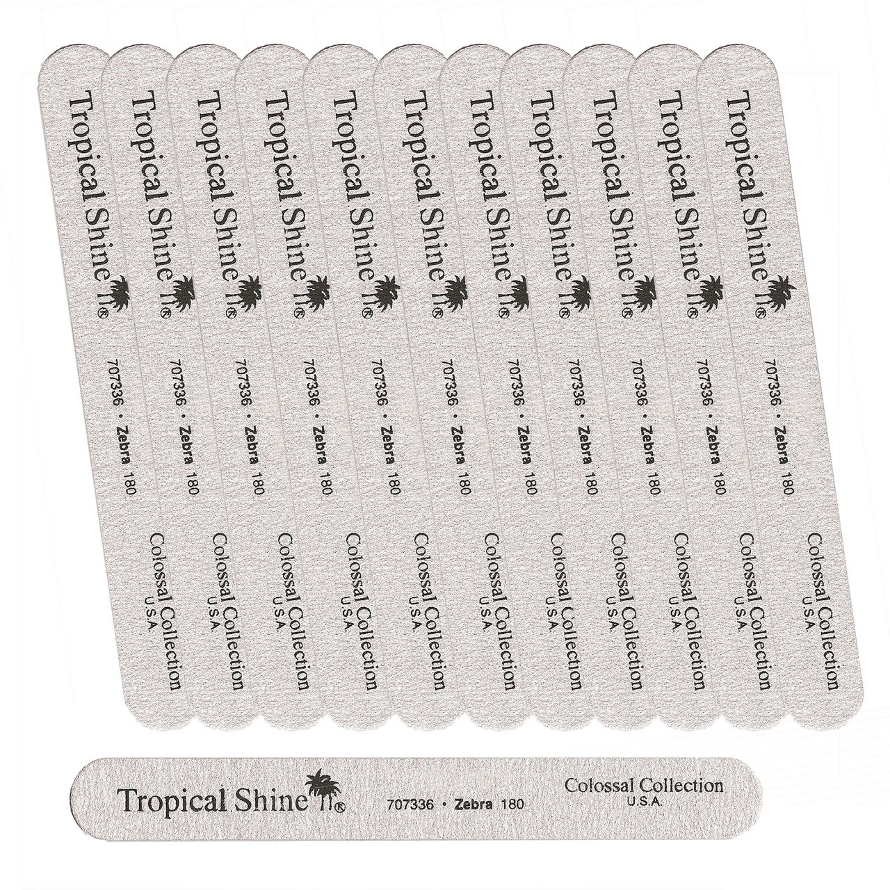 Tropical Shine Colossal Zebra Nail File 180 (Medium)- Case Pack of