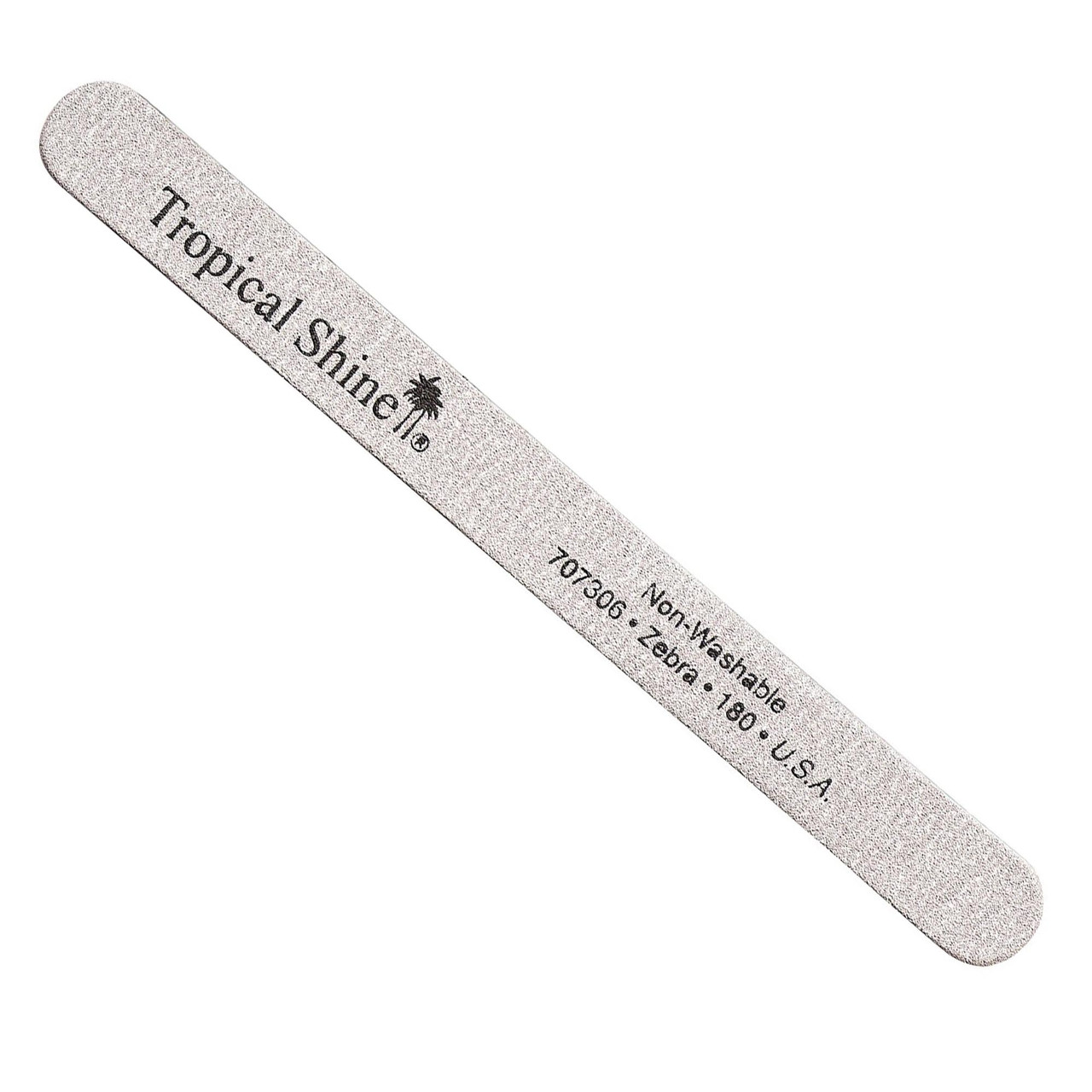 Tropical Shine Zebra File 180 Grit (Medium) - Nail Supply Inc