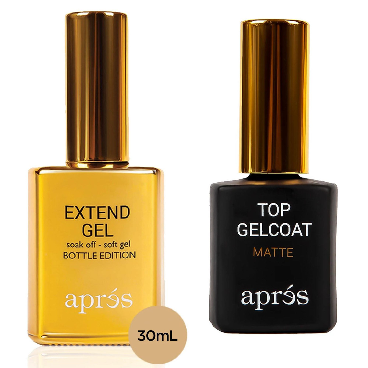 Apres Extend Gel In Bottle 30mL With Non-Wipe Matte Top Gelcoat 15mL