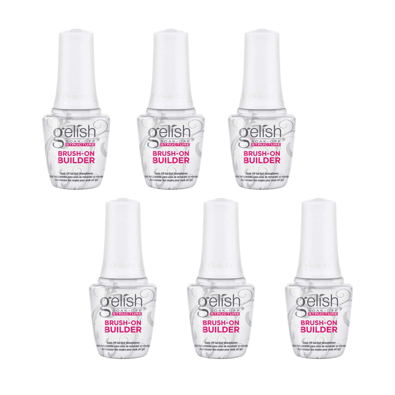 Gelish Clear Brush-On Builder Gel, 15 mL | .5 fl. oz. - Case Pack