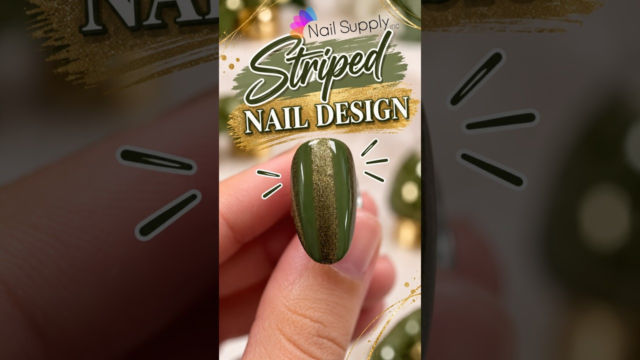 Striped Nail Design with Nail Supply Inc.