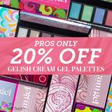 PROS ONLY: 20% off Cream Gel Palettes