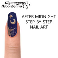 Gelish Champagne & Moonbeams "After Midnight" Step-by-Step Nail Art 