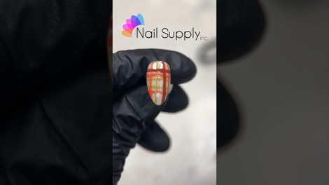 Plaid Nail Art with Nail Supply Inc