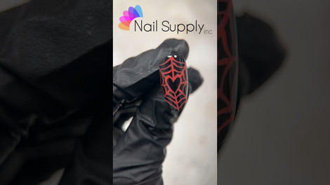 Spider Web Nail Art with Nail Supply Inc.