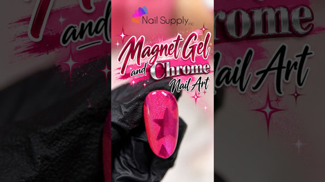 Magnet Gel and Chrome Nail Art with Nail Supply Inc.