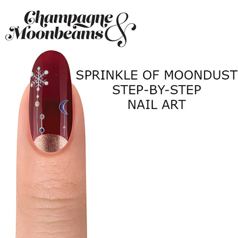 Morgan Taylor Champagne & Moonbeams "Sprinkle of Moondust" Step-By-Step Nail Art