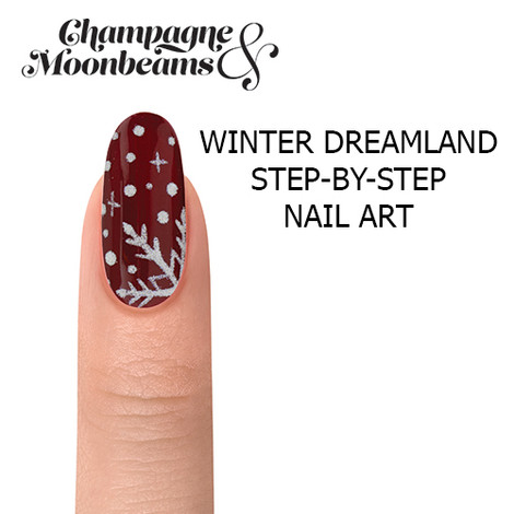 Gelish Champagne & Moonbeams "Winter Dreamland" Step-By-Step Nail Art