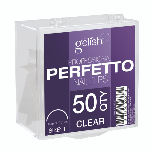 Gelish 50ct Perfetto Nail Tips  Clear Size 1 - 1310201