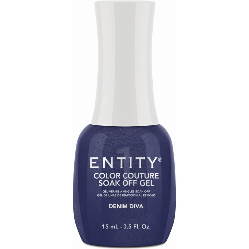 Entity One Color Couture Gel Polish "Denim Diva" - Navy Blue Shimmer