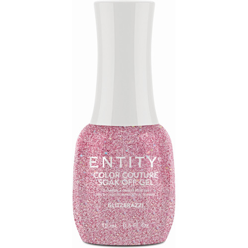 Entity One Color Couture Gel Polish "Glitzerazzi" - Pink Glitter