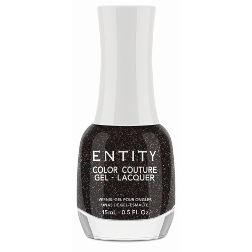 Entity Extended Wear Hybrid Gel-Lacquer "Power Suit" - Brown Black Shimmer