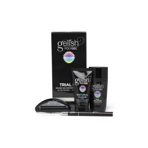 Gelish Polygel Trial Kit - Includes Natural Clear, 4oz Slip
