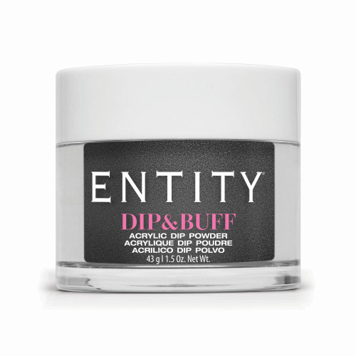 Entity Dip & Buff, "Headliner", Dark Grey Shimmer , 43 g | 1.5 Oz. - 5301519