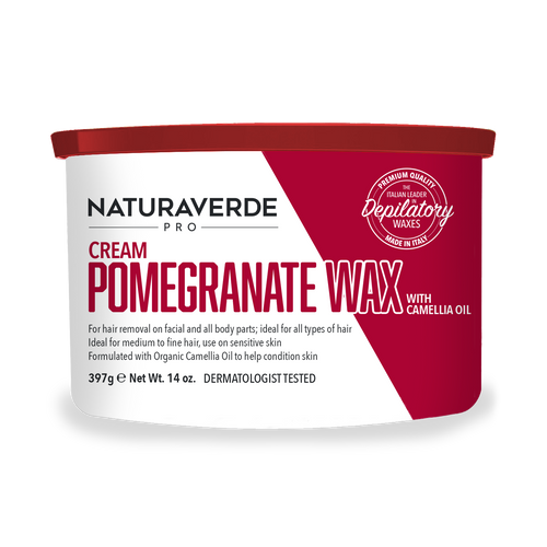 Natura Verde Pro POMEGRANATE WITH CAMMELIA OIL ORGANIC Soft WAX 14 oz. Can