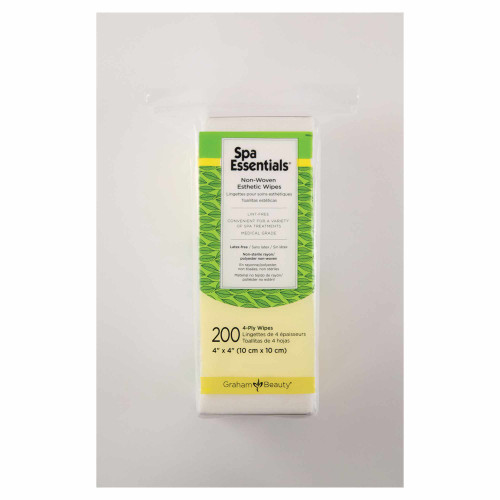 Graham Beauty Spa Essentials 4"x4" Esthetic Wipes Case Pack of 10 Packs