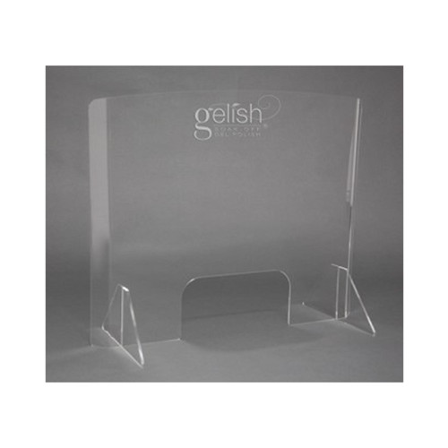 Nail Alliance Plexi-Glass Curved Shield With Gelish Logo
