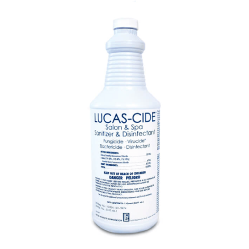 Lucas-Cide Salon and Spa Disinfectant, Blue,1 Quart, Concentrate